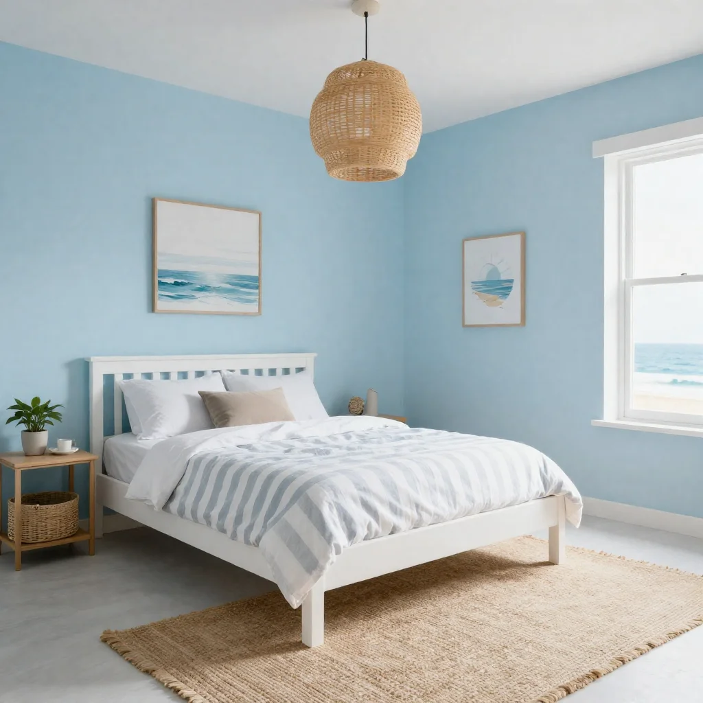 Smart small bedroom layout maximizing space with functional furniture.