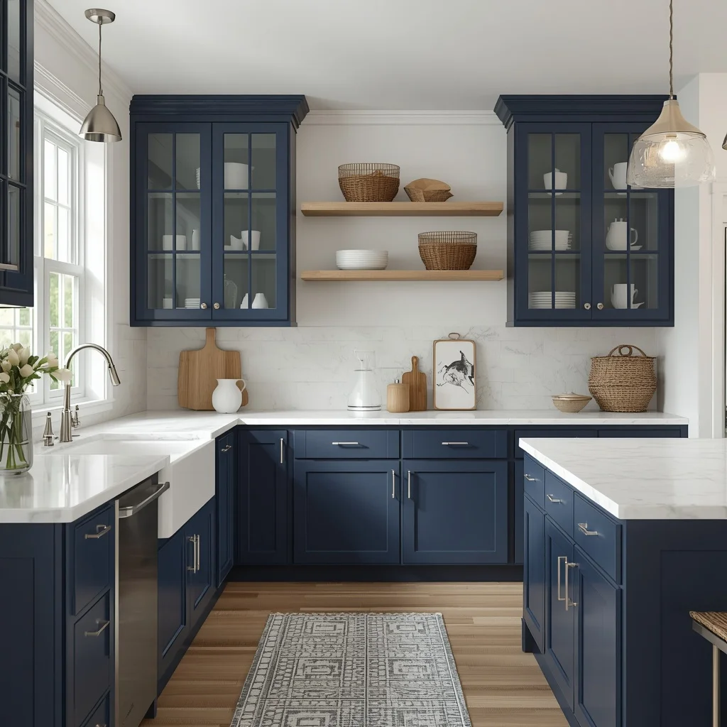 Pull-out kitchen storage drawers for better organization and easy access.